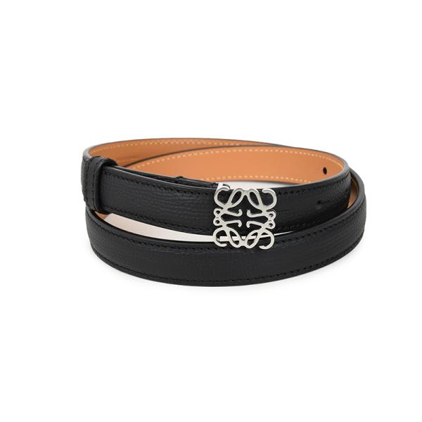 LOEWE ロエベ アナグラムレザーベルト ブラックパラジウム イタリア正規品 E821Z15X02-1341 新品 レディース 並行輸入品