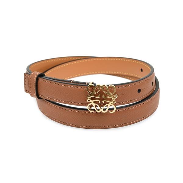 LOEWE ロエベ アナグラムレザーベルト タンゴールド E821Z15X02-2526 新品 レディース　並行輸入品　イタリア正規品
