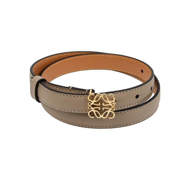 箱付き 美品 LOEWE ロエベ モネデロフランジ レザーベルト イタリア製 LOEWE（ロエベ） アナグラムレザーベルト イタリア正規品 E821Z15X02