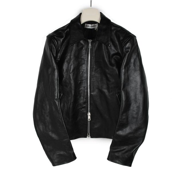OUR LEGACY アワーレガシー MINI JACKET レザージャケット M4239MTD メンズ レザー ボクシーフィット TOP-DYED-BLACK-LEATHERイタリア正規品 新品 並行輸入品