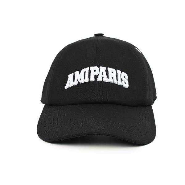 AMI PARIS アミ パリス ブラックロゴキャップ 帽子 UCP206 