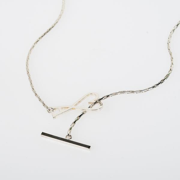 AMI PARIS ALEXANDRE MATTIUSSI アミ パリス シルバーチェーンネックレス 新品  UJW918 361 900 並行輸入品 イタリア正規品