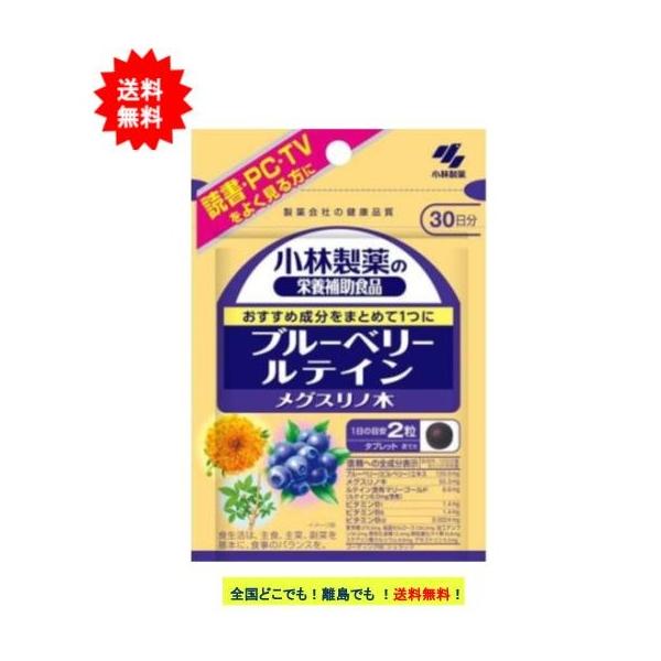 ブルーベリー ルテイン メグスリノ木 60粒 (30日分) × 1個 【送料無料】