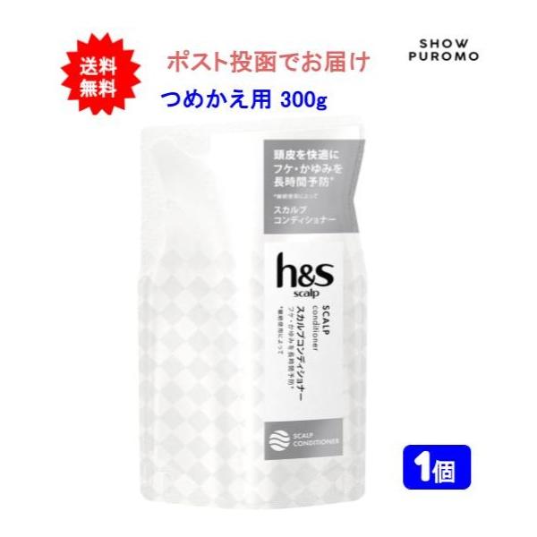 【1個】【医薬部外品】h＆s scalp (エイチアンドエス スカルプ)ドライスカルプ シャンプー つめかえ用 300ml【送料無料】【ポスト投函でお届け】