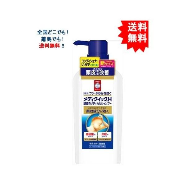 メディクイックＨ　頭皮のメディカルシャンプー　ポンプ　３２０ｍＬ 【 ロート製薬 】 【 シャンプー 】【送料無料】