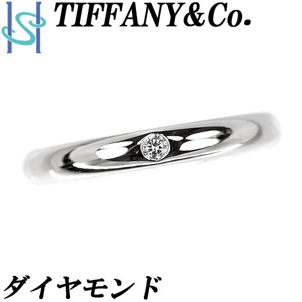 ティファニー ダイヤモンド バンドリング プラチナ Pt950 誕生石 4月