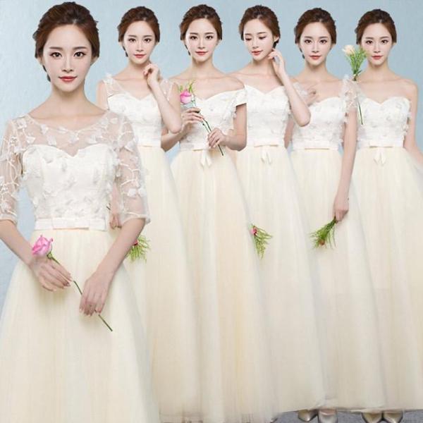 新作 6デザイン パーティードレス イブニングドレス ブライズメイド 二次会 結婚式 花嫁 Aライン ロングドレス 20代30代 着痩せ