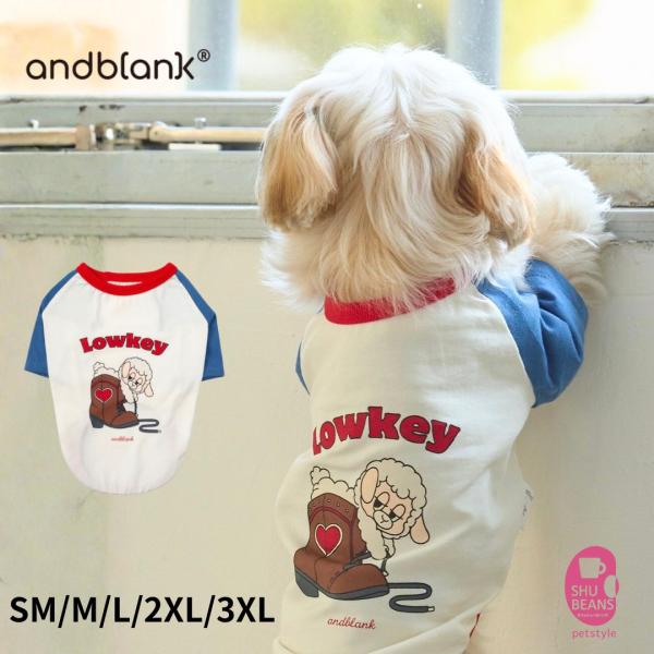 犬 服 綿素材 andblank woolly ラグラン Tシャツ 韓国 ブランド