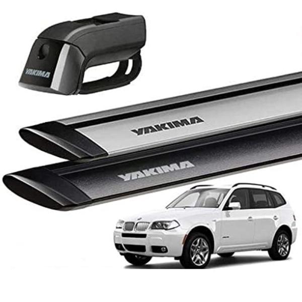 YAKIMA 正規品 BMW X3 E83型 ルーフレール付き車両に適合 ベースキャリアセット (ティンバーライン・ジェットストリームバーM