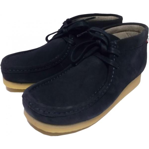 ysAiz N[NX XeB\ nC _[Nu[XG[h Y Clarks STINSON HI DARK BLUE SUEDE 010