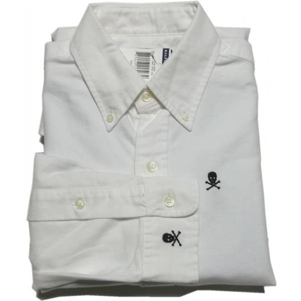 ポロ ラルフローレン 長袖 ボタンダウンシャツ スカル オックスフォード ホワイト メンズ Polo Ralph Lauren 160 :PR2-160:SHUFFLE STORE 通販 シャツ ブラウス アーバンシャツ 198199
