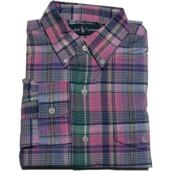 ポロ ラルフローレン 長袖 ボタンダウンシャツ マドラスチェック ピンク メンズ Polo Ralph Lauren 951 Pr2 951 Shuffle Store 通販 Yahoo ショッピング