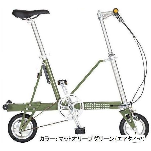 快適なミニベロ マットグリーン 綺麗な中古です