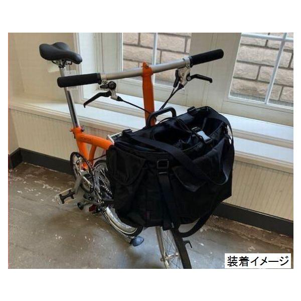 ブロンプトン フロントバッグ 3Way オーダーメイド 本革　黒　ビジネス用 FAIRWEATHER front bag for brompton フレームあり wax black
