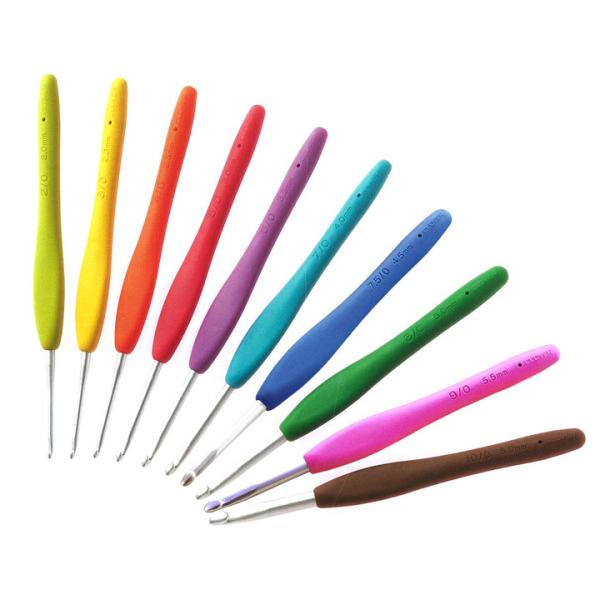 クロバー かぎ針アミュレ　単品 2/0号・3/0号・4/0号・5/0号・6/0号・7/0号・7.5/0号・8/0号・9/0号・10/0号｜手芸 ハンドメイド かぎ針 編み針
