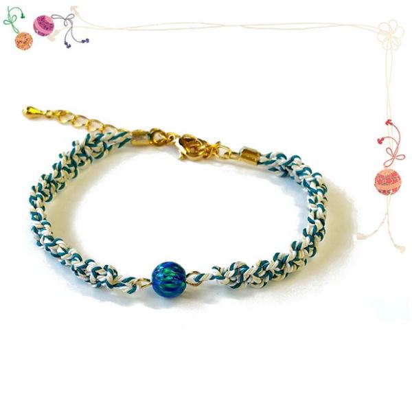 ビーズキット くみひもブレスレット 瑠璃 Nhr343 ビーズ ハンドメイド アクセサリー キット 京都オパール 和風 帯締め 手芸材料の通販シュゲールyahoo 店 通販 Yahoo ショッピング