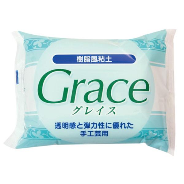 樹脂風粘土グレイス【 発売元 】 サン工業株式会社（旧 日清アソシエイツ 株式会社）【　内容量（約）　】　200ｇ（100ｇ×2）穀粉を使用した樹脂粘土です。「透明感」に優れ、薄く延ばすことができ、乾燥後も割れにくいのが特徴です。 色づけに...
