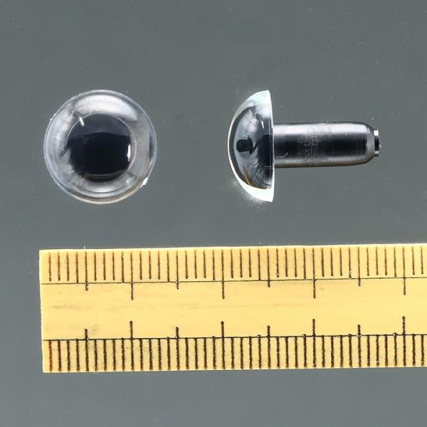 CraftCafe プラスチックアイ 丸 12mm クリア 4個入 | 動物ぽんぽん トーカイ