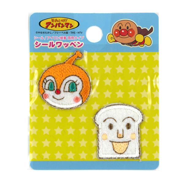 他サイト： アンパンマン ワッペン ドキンちゃん＆しょくぱんまん | アップリケ シールタイプ アイロン接着 キャラクター 入園 入学 通園 通学 目印 ワンポイントの商品画像