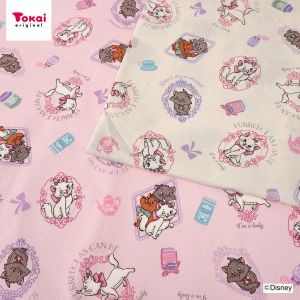 生地 布 ディズニー おしゃれキャット マリー オックス 50cm単位 | 切売り 切り売り 布地 キャラクター かわいい 入園 入学