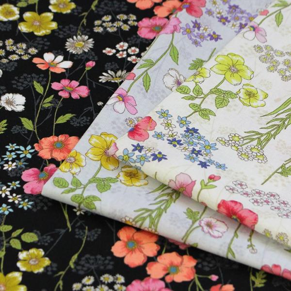 ボタニカルフィール 花の標本イラスト シーチング 1m単位 切売り 切り売り 生地 布 布地 花 花柄 ボタニカル フラワー フラワー 手芸材料の通販シュゲールyahoo 店 通販 Yahoo ショッピング