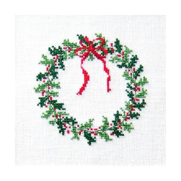 刺繍 輸入キット O O E Christmas Wreath 小さな赤い実 デンマーク フラワー クリスマス 手芸材料の通販シュゲールyahoo 店 通販 Yahoo ショッピング