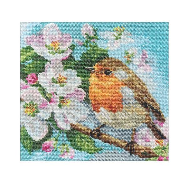 hJ ALbg ALISAiATj Flowers and birds Robin ~hJ