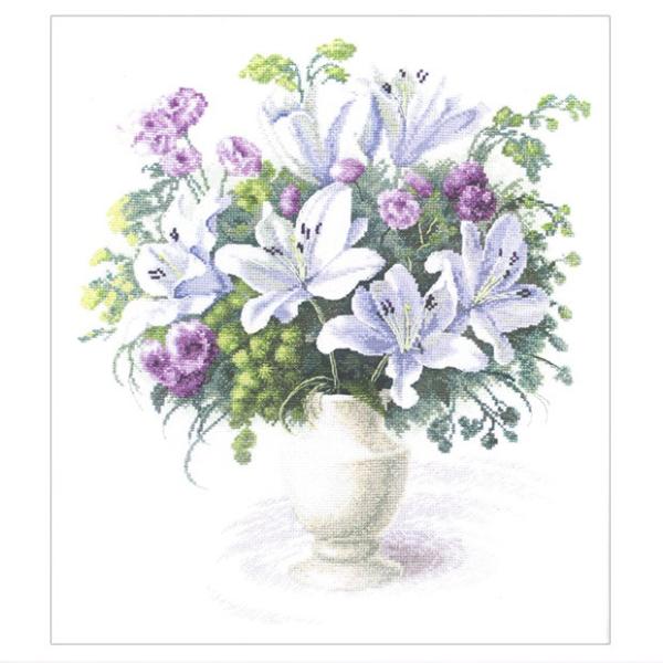 hJ ALbg Charivna Bouquet with white lilies ỉԑj ~hJ