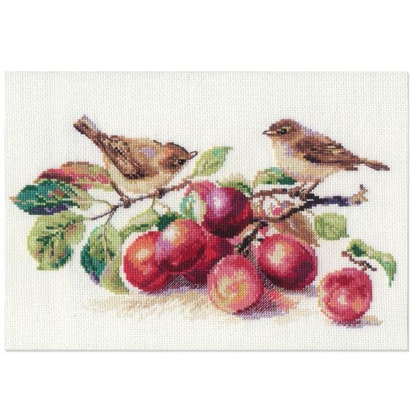 hJ ALbg ALISAiATj Flowers and birds Birds and plum ~hJ