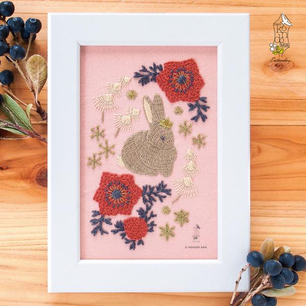 刺繍額 藤娘 刺繍額 藤娘
