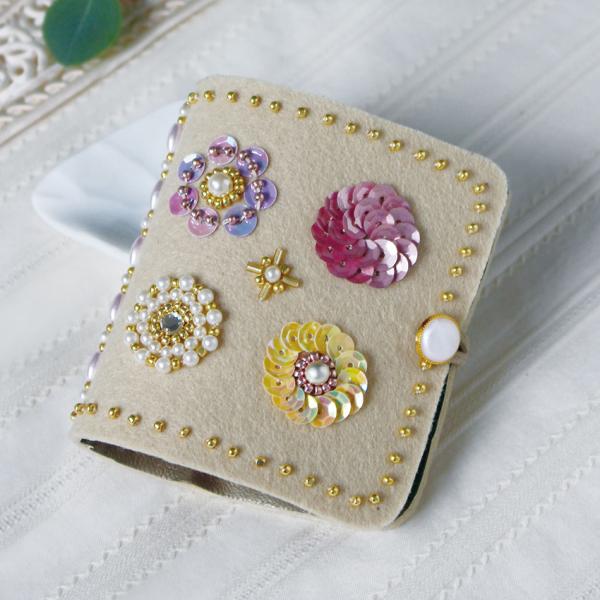 未使用デッドストック 【東京製 二重糸本刺繍 ビーズバッグ】 刺しゅうキット 『クラフトート 刺繍するひと HCA22//2』 MIYUKI