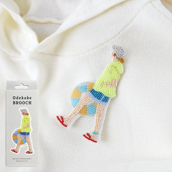 MIYUKI ビーズ刺しゅう ブローチキット Odekake BROOCH ビーチ