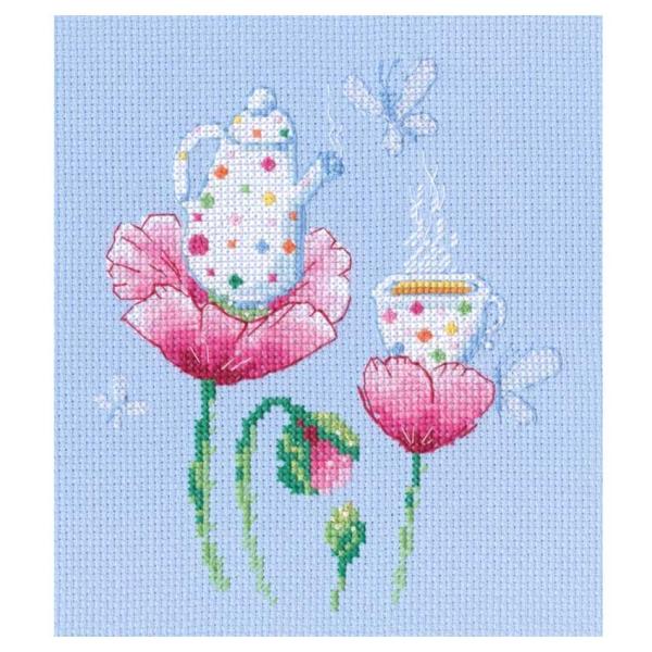 刺繍 輸入キット クロスステッチ RTO Tea for the fairy C371 : 手芸