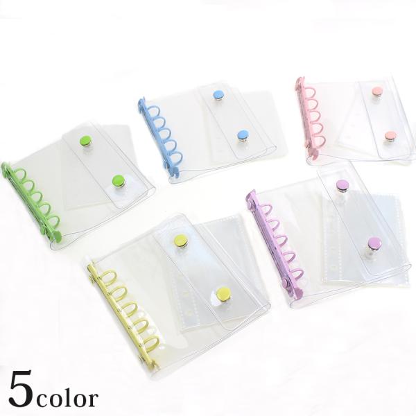 ■セット内容…シール帳1冊、リフィル10枚（5穴）■サイズ（約）…シール帳：縦13×横11.8×厚み1.5cm、リフィル…縦10.5×横7.6cm■材質…PVC■生産国…中国持ち運びに便利な大きさ！自分だけの特別な1冊が作れる♪ポストカード...