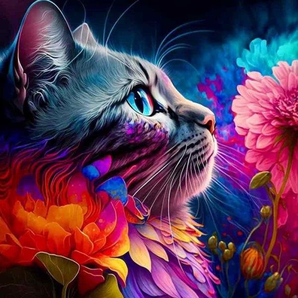 ダイヤモンドペインティングキット 猫と花の風景 90㎝×65cm DAC 71Su4nXU8PL._UF350,350_QL50_.jpg