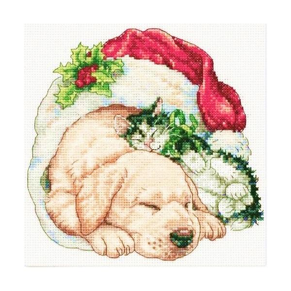 クロスステッチキット 猫 犬 Dimensions ゴールドコレクション Christmas Morning Pets クリスマス 子犬と子猫 刺繍キット 初級 中級 送料無料 Di 1018 クロスステッチキット シフォン 通販 Yahoo ショッピング