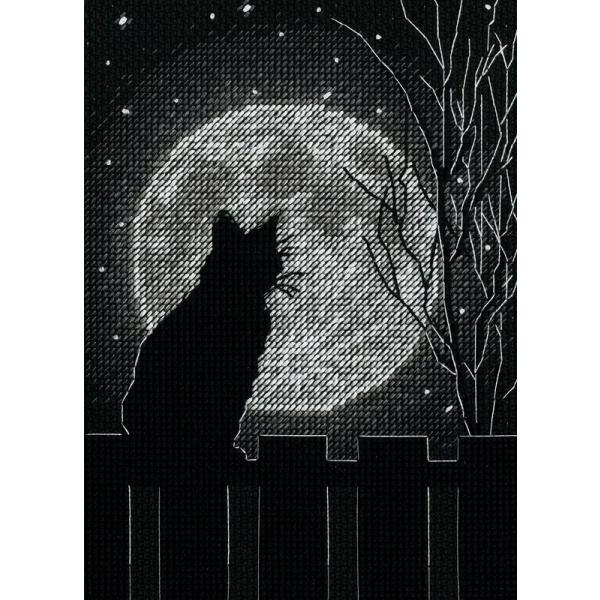めぇたん♡＊月と猫ステンド背景アクリル表札＊４辺４５度斜めカット＊ＵＶ印刷 コッペ＊月と猫ステンドグラス調アクリル表札＊45度斜めカット