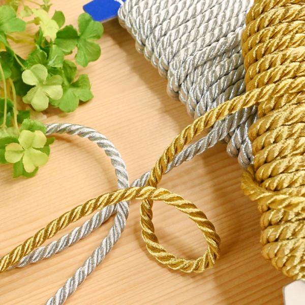 メタリックコード (1m単位) 3150 ゴールド 金 シルバー 銀 キラキラ