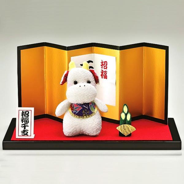 2021年 干支 牛 うし 丑 手作りキット 置物ちりめん キット 福ふくうし