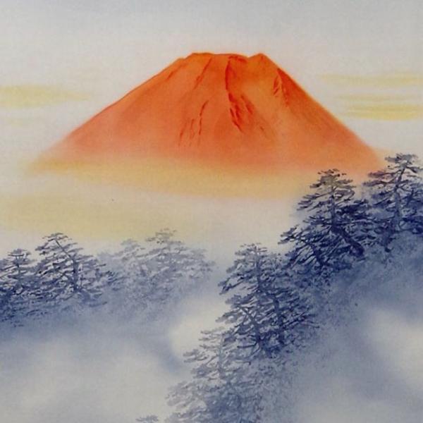 掛軸 赤富士山水 吉井大起 Buyee 日本代购平台 产品购物网站大全 Buyee一站式代购bot Online