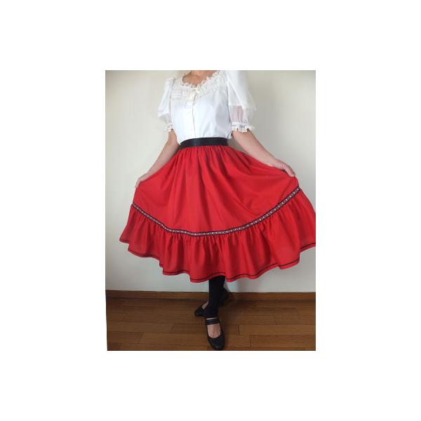 フォークダンス　ハンガリー製　スカート　Ｌサイズ　チロリアン　美品 フォークダンス ハンガリー製 スカート Lサイズ チロリアン 美