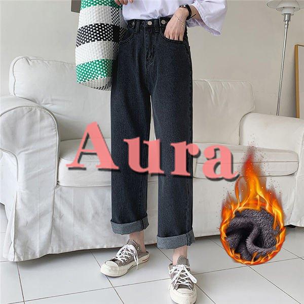 暖パン レディース ガウチョパンツ デニムパンツ 暖ズボン 極暖パンツ 裏起毛 極暖 グレー デニム 厚手 暖かい ワークパンツ ワイドパンツ 秋冬 Aupts6242 Aura 通販 Yahoo ショッピング