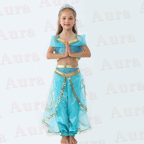 ジャスミン姫 ドレス ハロウィン コスプレ 衣装 プリンセスドレス ブルー コスチューム インディアン 子供用 ワンピース コスプレ 仮装 100cm 150cm Hkd Aura 通販 Yahoo ショッピング