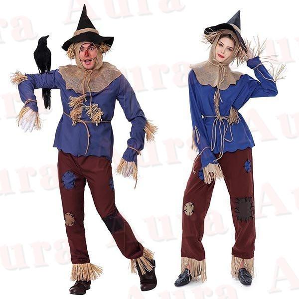 ハロウィン衣装 オズの魔法使い カカシ 童話 案山子 帽子付き 女性用 男性用 男女兼用 ４点セット 大人用 かかし ハロウィン コスプレ衣装 Halloween 演出 Hkd Aura 通販 Yahoo ショッピング