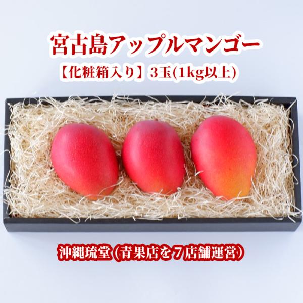 宮古島アップルマンゴー Premium 3個入り　約1.3㎏ 宮古島アップルマンゴー Premium 3個入り 約1.3㎏ 美麗品