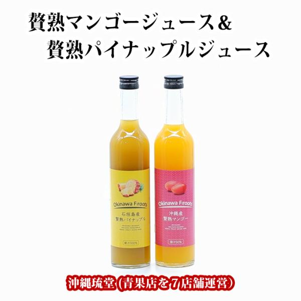 贅熟マンゴージュース＆贅熟パイナップルジュース詰め合わせ【化粧箱入り・ギフト最大限対応】