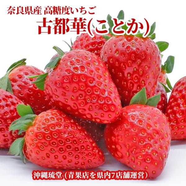 奈良県産高糖度いちご 古都華(ことか)を【全国送料無料】にてお届けします。古都華(ことか)は平均糖度15度以上のイチゴで、味にばらつきがないことが大きな特徴です。ギフトにも最大限対応させていただきます。