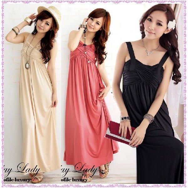 胸元ギャザー デザインロングドレス普段着にもお呼ばれ ナイトワークにもok 結婚式 二次会 キャバ パーティー マキシワンピース マタニティー大きいサイズ Buyee Servicio De Proxy Japones Buyee Compra En Japon