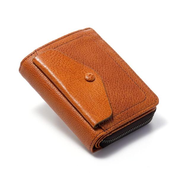 メンズファッション 財布、帽子、ファッション小物 メーカー純正品[充電不要 1年保証] IJUN財布 二つ折り メンズ RFID 