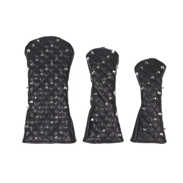 スタッズヘッドカバー3個セット DR/FW/UT (黒) :20221226012020-00968